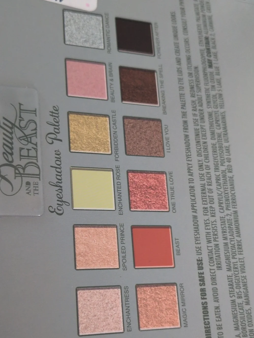 Disney Beauty And The Beast Floral Eyeshadow Palette - Belle